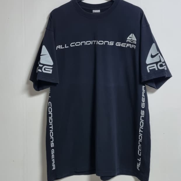 XL ) 나이키 ACG 빈티지 2000s 블랙 반팔티