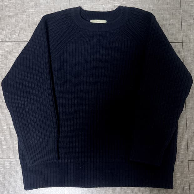 포터리 메리노 울 피셔맨 니트 네이비 1