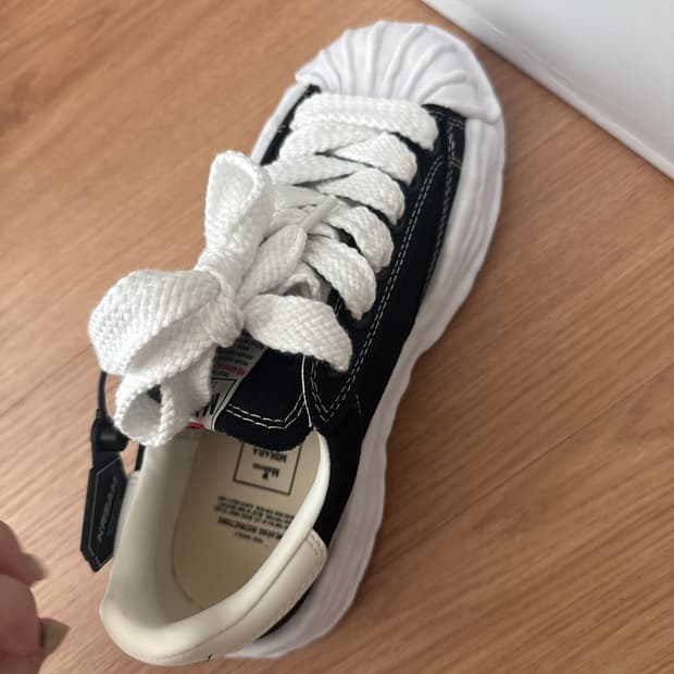 [37]메종 미하라 야스히로 블레이키 OG 솔 캔버스 로우탑 스니커즈