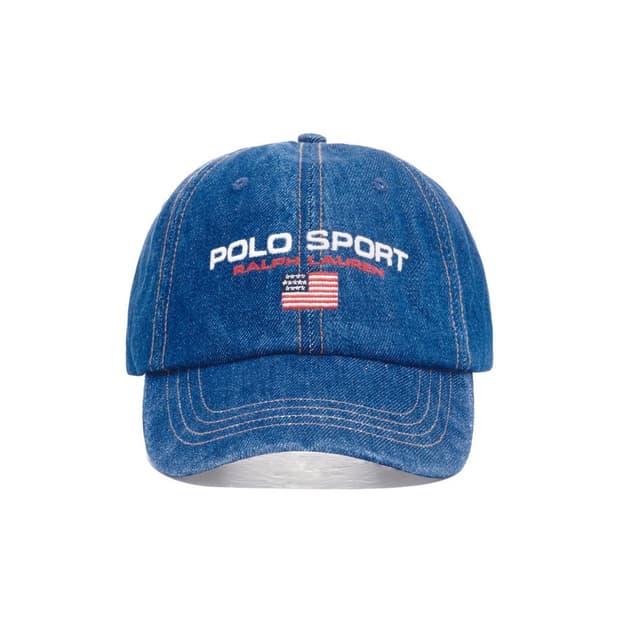 폴로 스포츠 데님 캡