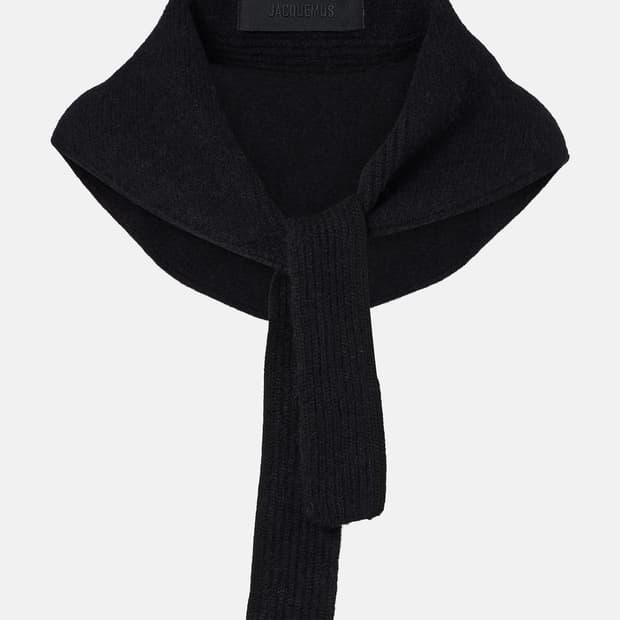 자크뮈스 25fw LE CHALE GROS GRAIN 스카프/블랙