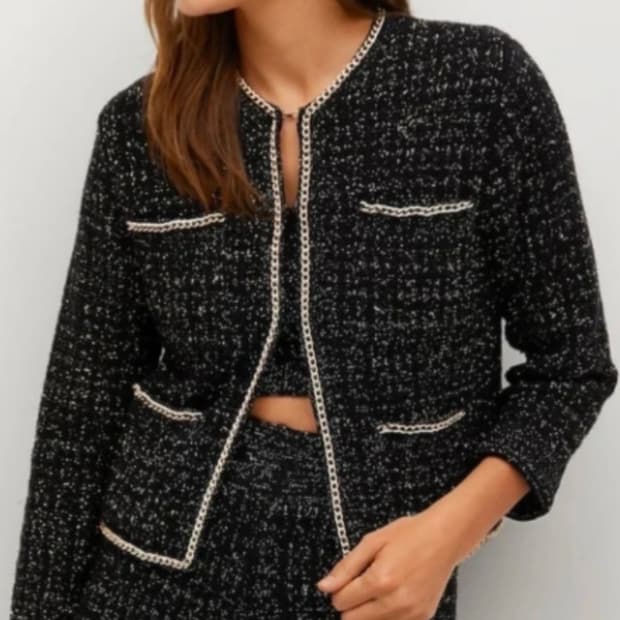 mango 트워드자켓