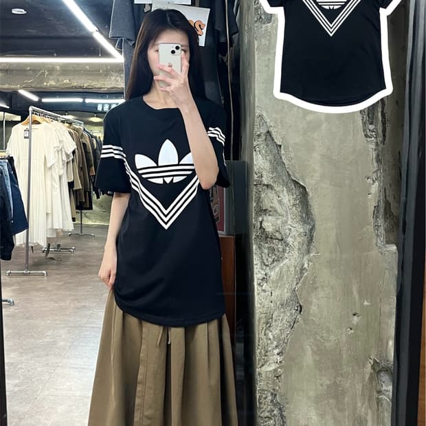 아디다스 반팔티 블랙 105 #csz4120