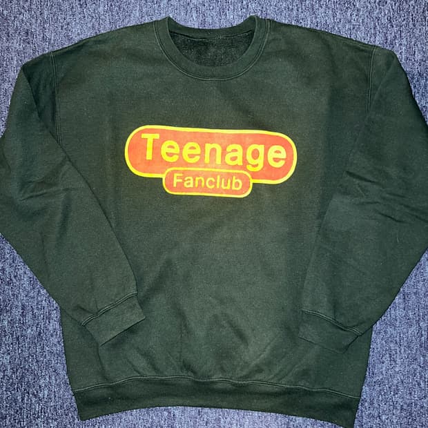빈티지 00s Teenage Fanclub 로고 스웻셔츠