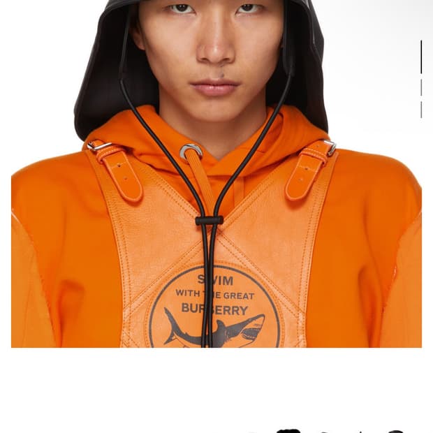 버버리 블랙 코튼 피셔맨 모자