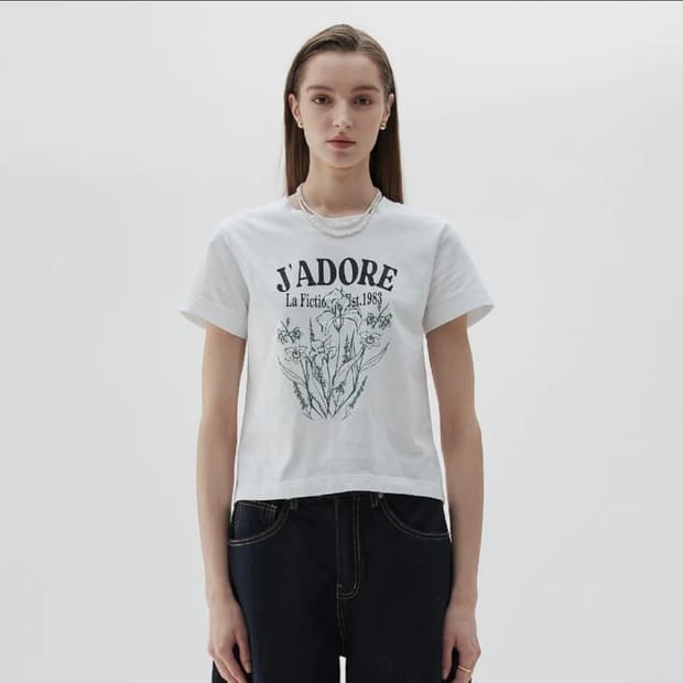 라티젠 플라워 반팔 티셔츠