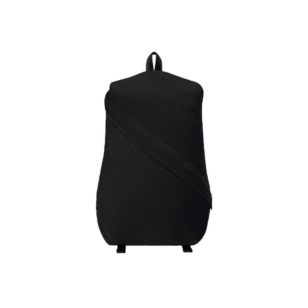 플리츠 플리즈 이세이 미야케 바이아스 플리츠 백팩 블랙