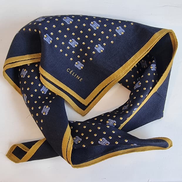 셀린느(CELINE) 일본정품 빈티지 손수건 / 미니 스카프