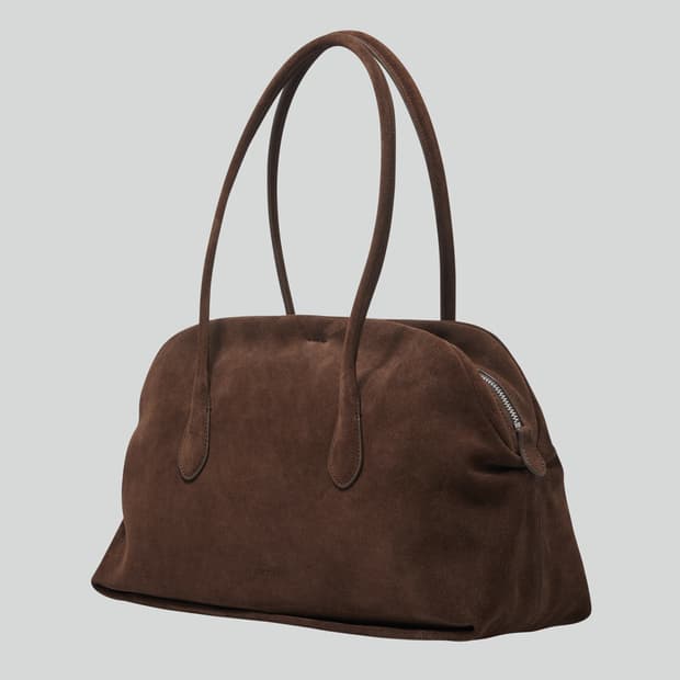 렉토 싱글러 숄더백 라지 모시 브라운