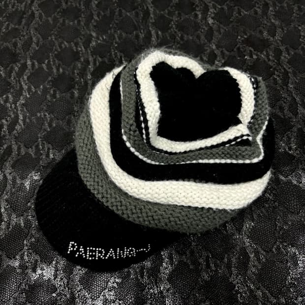 “Vintage” Stripe Knit Cap