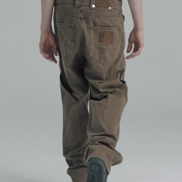 MPa CALF POCKET PANTS (BROWN)