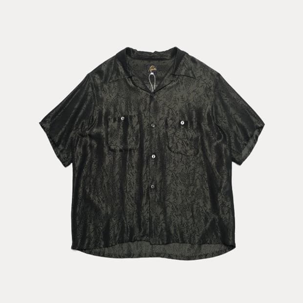 botanical jacquard one-up shirt