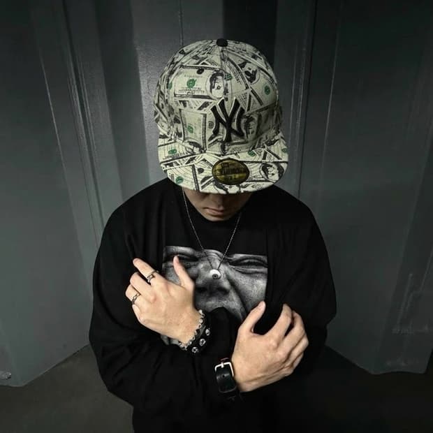 New Era 💲프린트 NewYork 스냅백