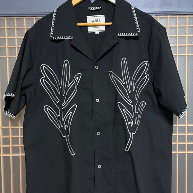 [XL]무라 매그놀리아 니들워크 반팔셔츠