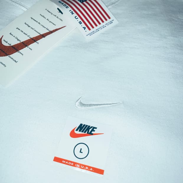 Nike made in USA white tshirt size L