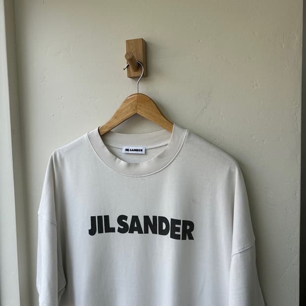 16668 - 질샌더 로고 반팔 티셔츠