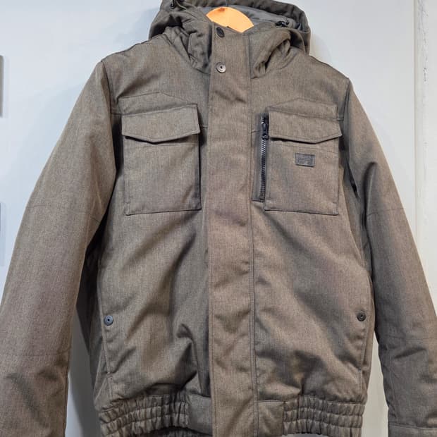 G-STAR RAW 브라운 후드 패딩 점퍼