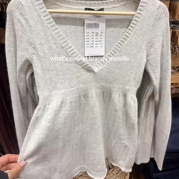 브랜디멜빌 브이넥 니트