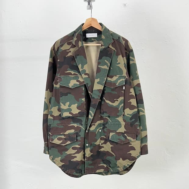 파세타즘 2015 벌수스 가먼트 워시 우드랜드 밀리터리 자켓