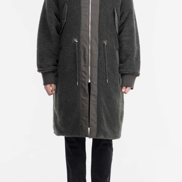 송지오 리버시블 쉐르파 롱 파카 점퍼