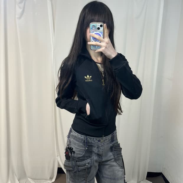 Adidas black Sporty D jersey