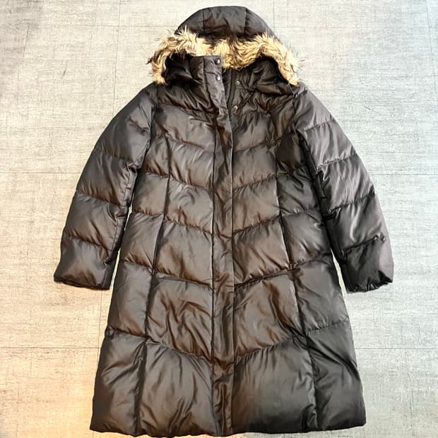 Uniqlo 유니클로 올드스쿨아메카지 대대장 울프죠 롱패딩 초코브라운