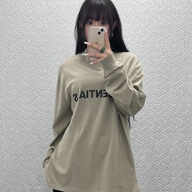 피어 오브 갓 에센셜 캐주얼 빅로고 오버핏 롱슬리브 S C10748