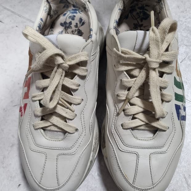 구찌 여성 라이톤 글리터 스니커즈 