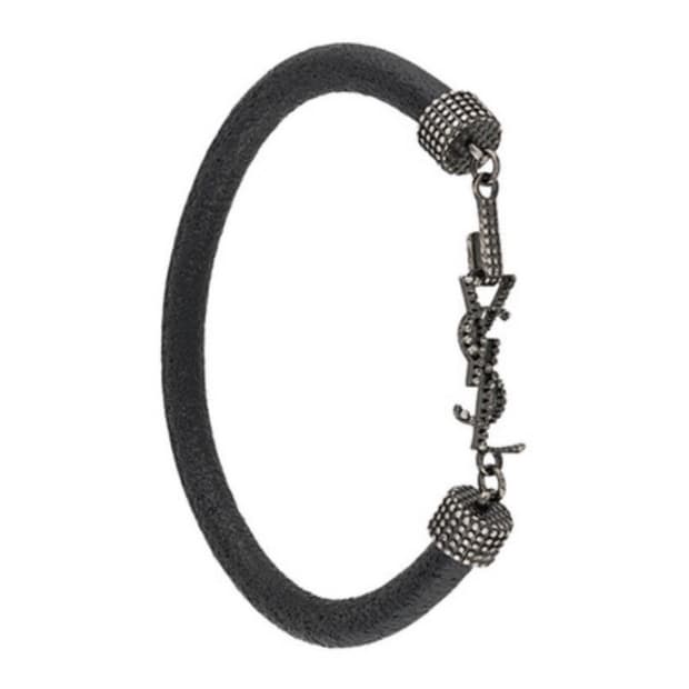 생로랑 가죽  팔찌