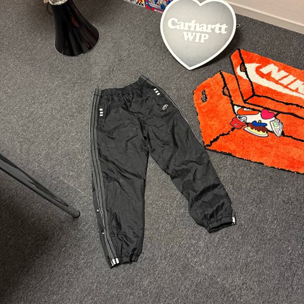 [M] 아디다스 X 알렉산더왕 쭈글이 트랙 팬츠 블랙