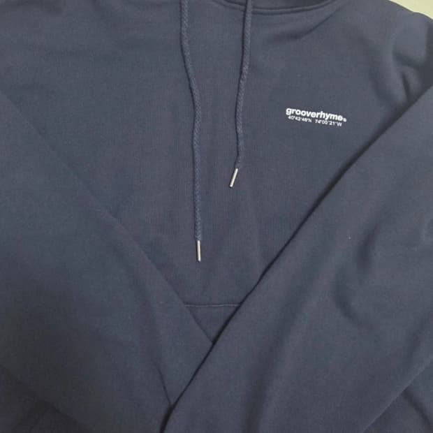 그루브라임 후드티 네이비