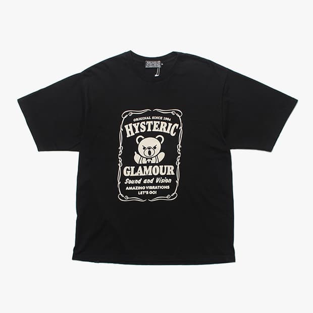 HYSTERIC GLAMOUR "Black Half T-Shirts"