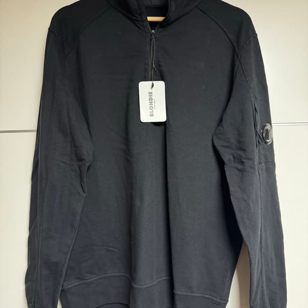 CP 컴퍼니 블랙 하프집업 L 새상품