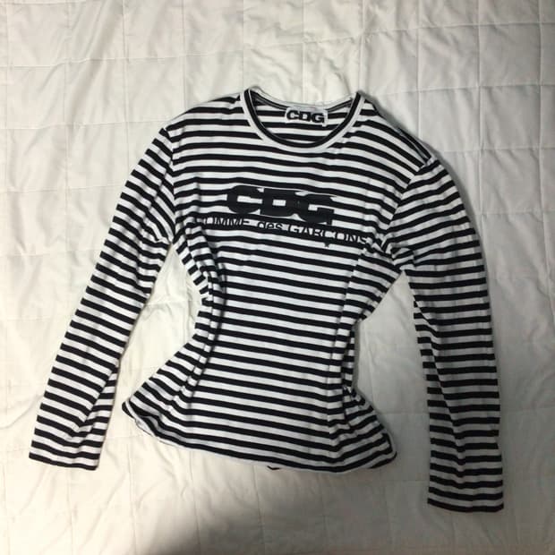 comme des garcons CDG stripe long sleeve