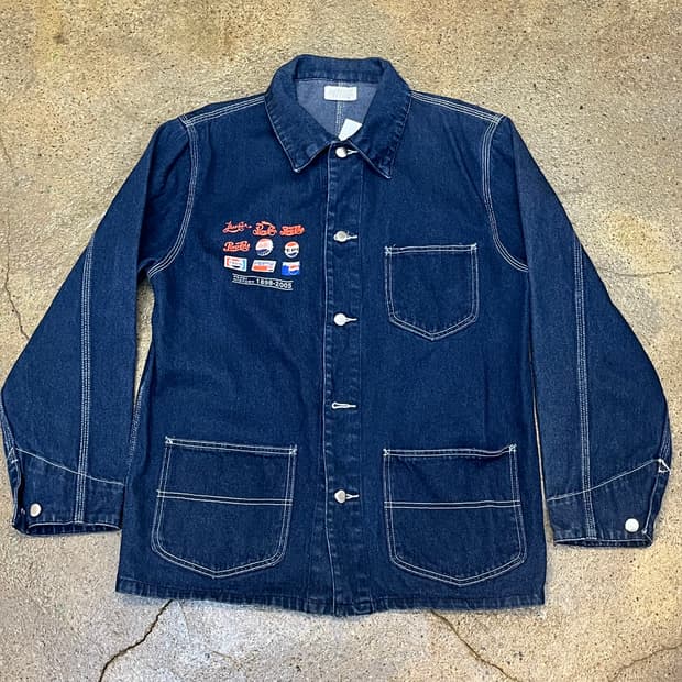 미국 빈티지 펩시 데님 워크 자켓 청자켓