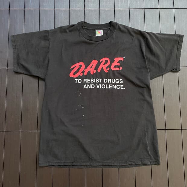 (L) 90s 빈티지 DARE 티셔츠