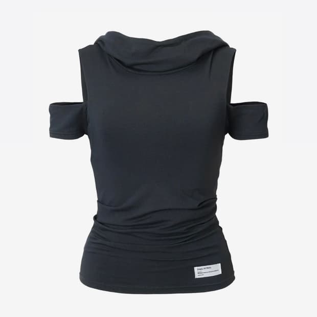 [새 제품] 이네기 Muted Hoodie Top 네이비