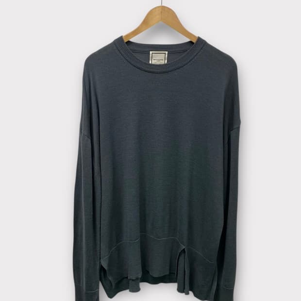 우영미 WYM 진그레이 울100% 절개니트 -50사이즈