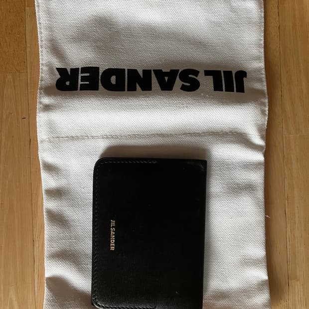 질 샌더 더블 폴딩 카드지갑