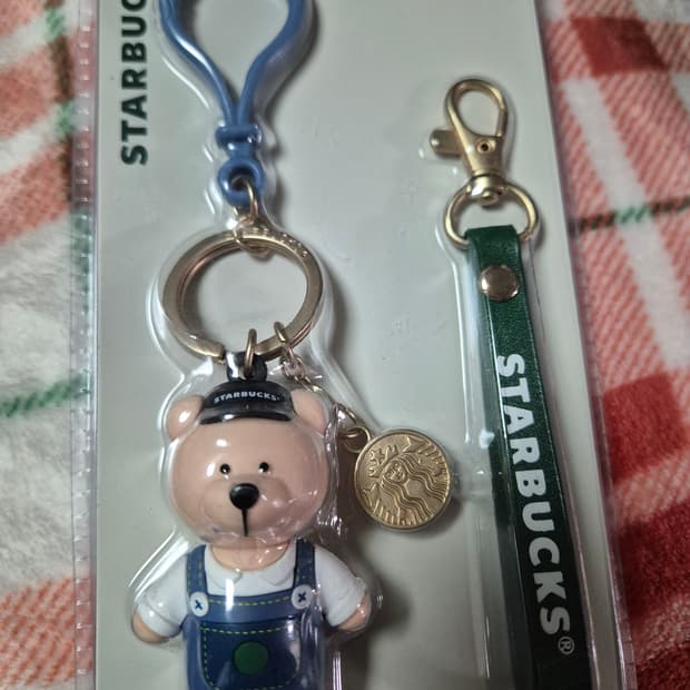 스타벅스 블랙캡 베어리스타 키체인