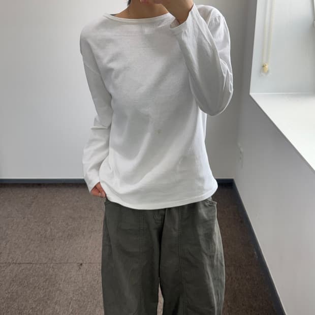 Saint James 세인트 제임스 화이트 롱슬리브