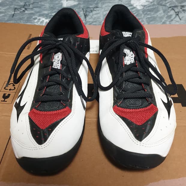 미즈노 웨이브 플래시 AC 테니스 배드민턴 겸용 운동화 (270)