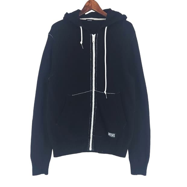 [남95]디젤 울혼방 니트 후드 집업[Y63-094]