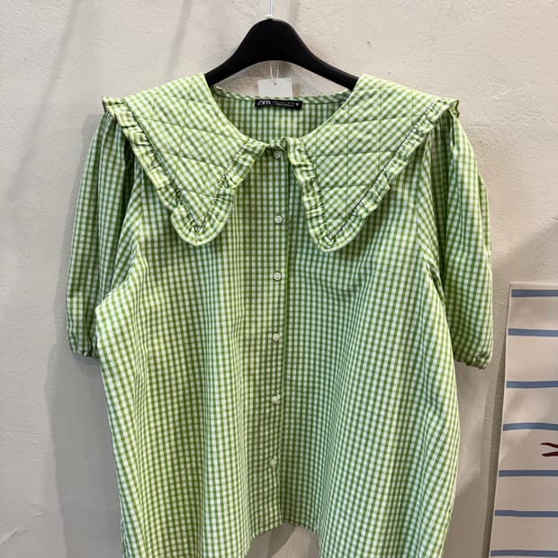 zara 체크 프레피BL