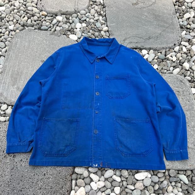 OLD VINTAGE WASHING BLUE 빈티지프렌치워크자켓