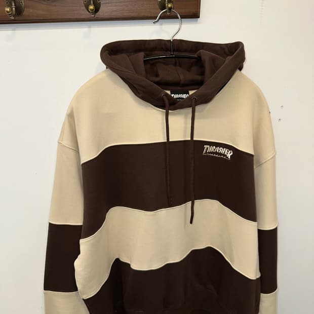 Thrasher 스트라이프 후드 M
