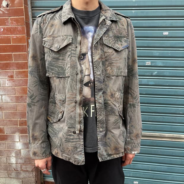BOB 이태리 플라워 카모플라쥬 필드자켓