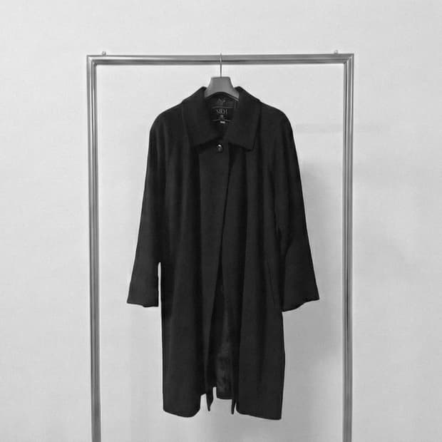 [Vintage] 100% Cashmere Black Coat