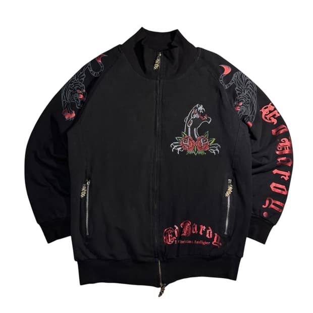 에드하디 흑 표범 큐빅 올드스쿨 투웨이 져지