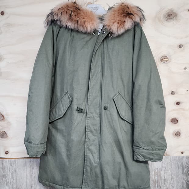 93) 시에로 라쿤퍼 야상 구스 패딩